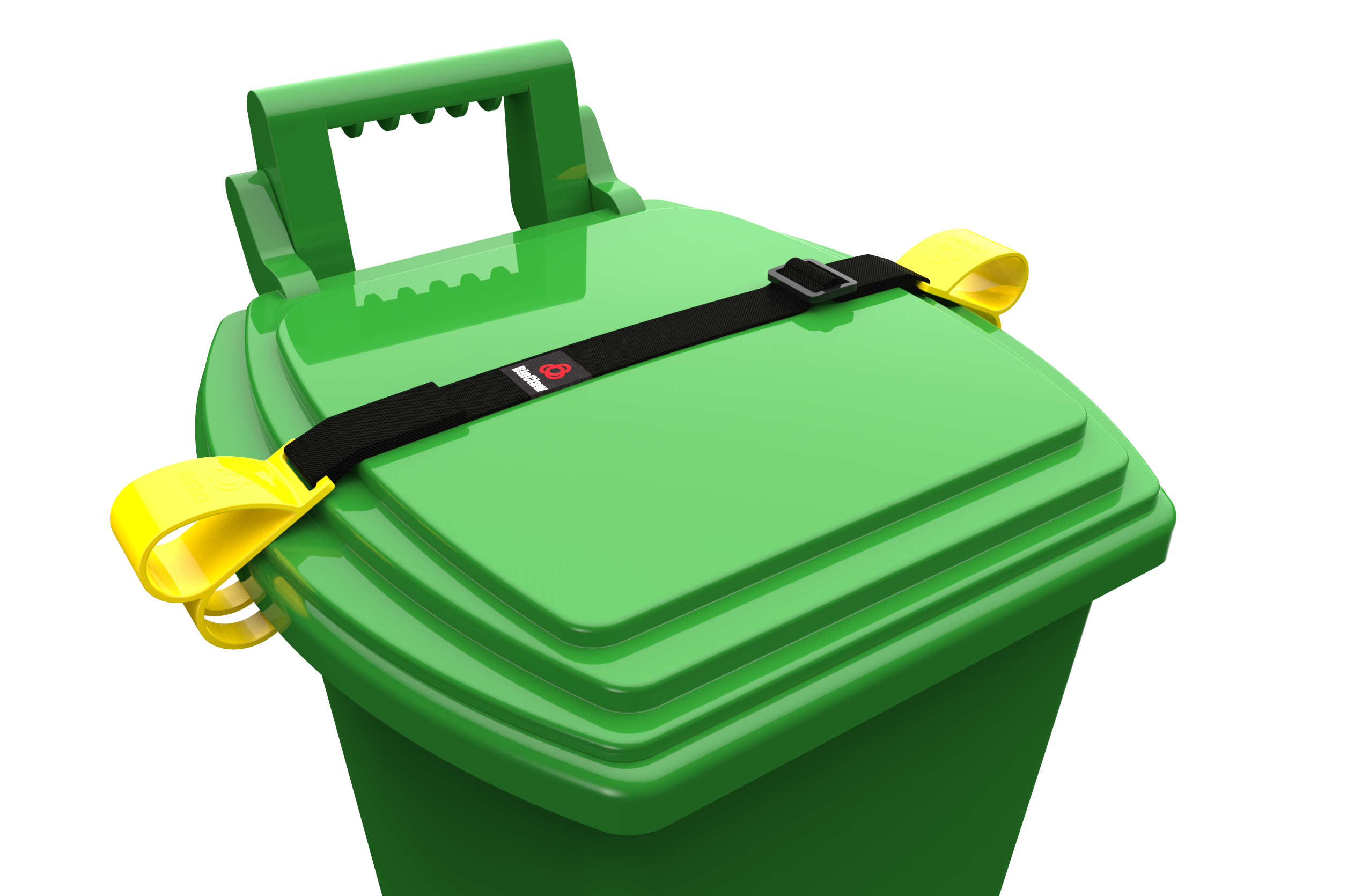 SideArm Nano: Animal Proof Garbage Can Lock. For Smaller Bins