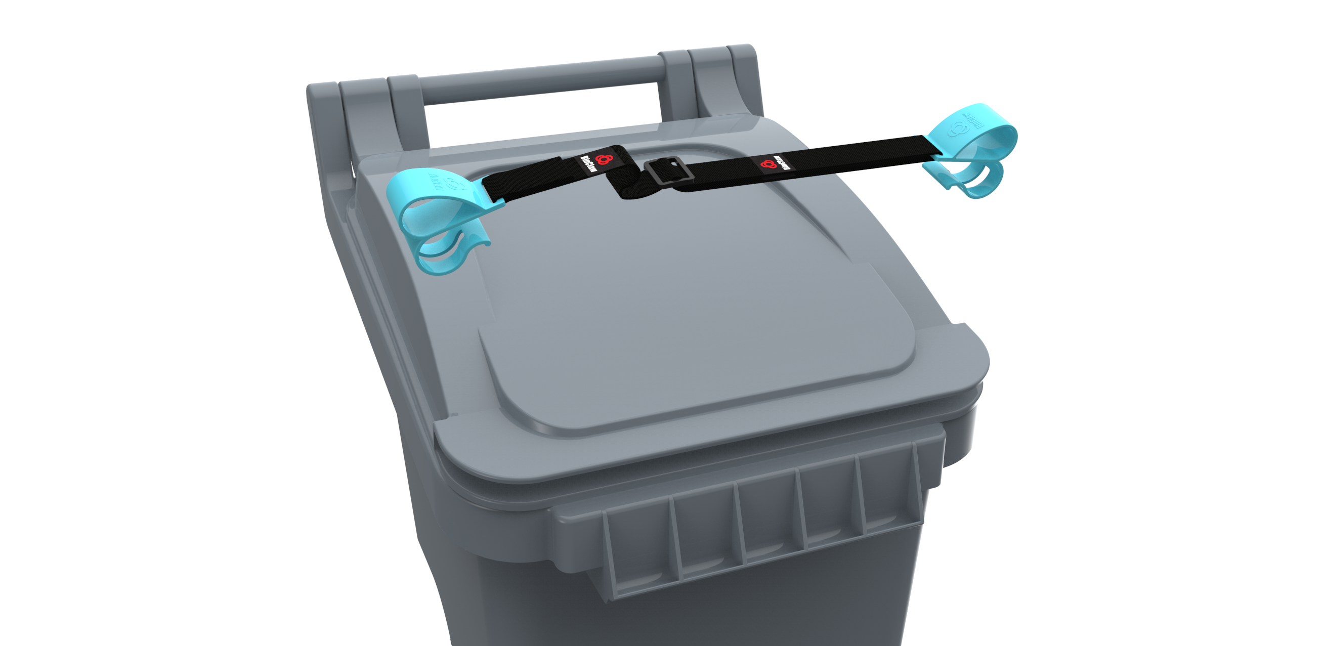 SideArm: Trash Can Lock for Raccoons and Other Animals. MAXIMUM  Trash Bin SECURITY