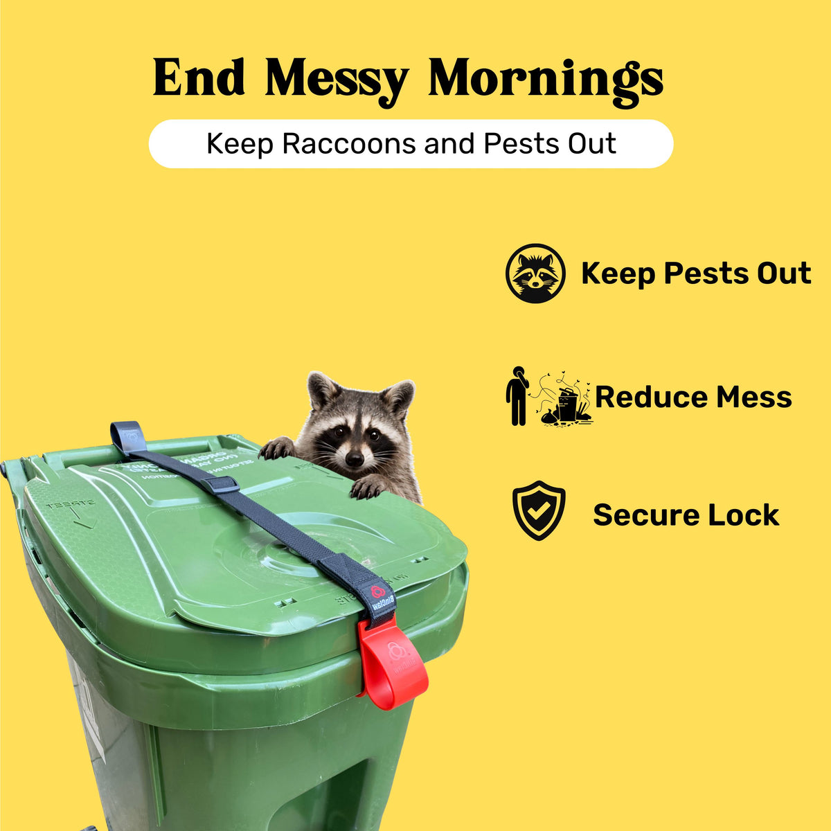 BinClaw™ MAX – Extreme Weather Trash Can Lock (Best Performance)