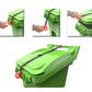 User-friendly. Secure. Patented handle - Keep hands clean! 
